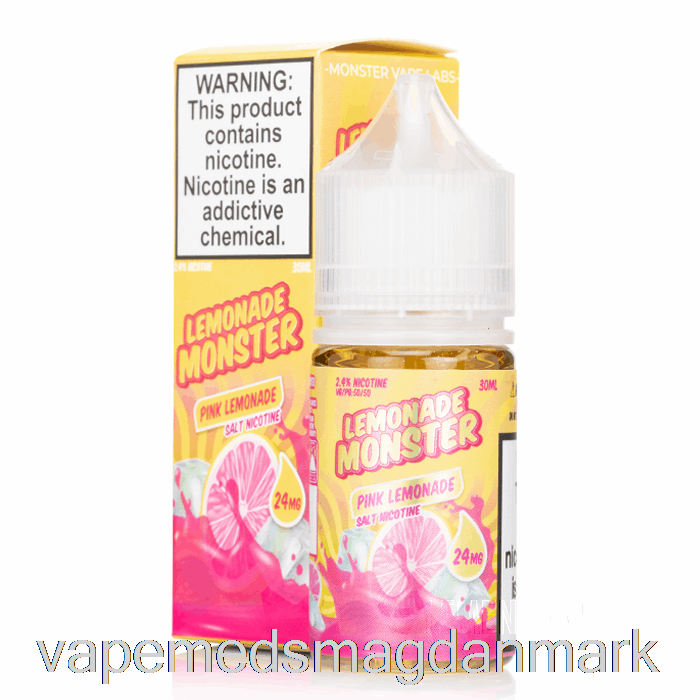 Vape Uden Nikotin Pink Limonade - Limonade Monster Salte - 30ml 24mg